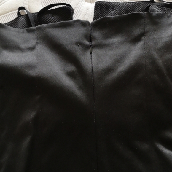 NWOT Midi black cocktail dress with bow - Picture 6 of 15